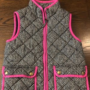 Girls Crewcuts Herringbone Puffer Vest